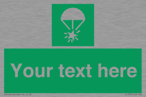 Custom sign safe condition Rocket parachute flare